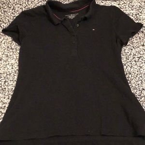 black collar shirt